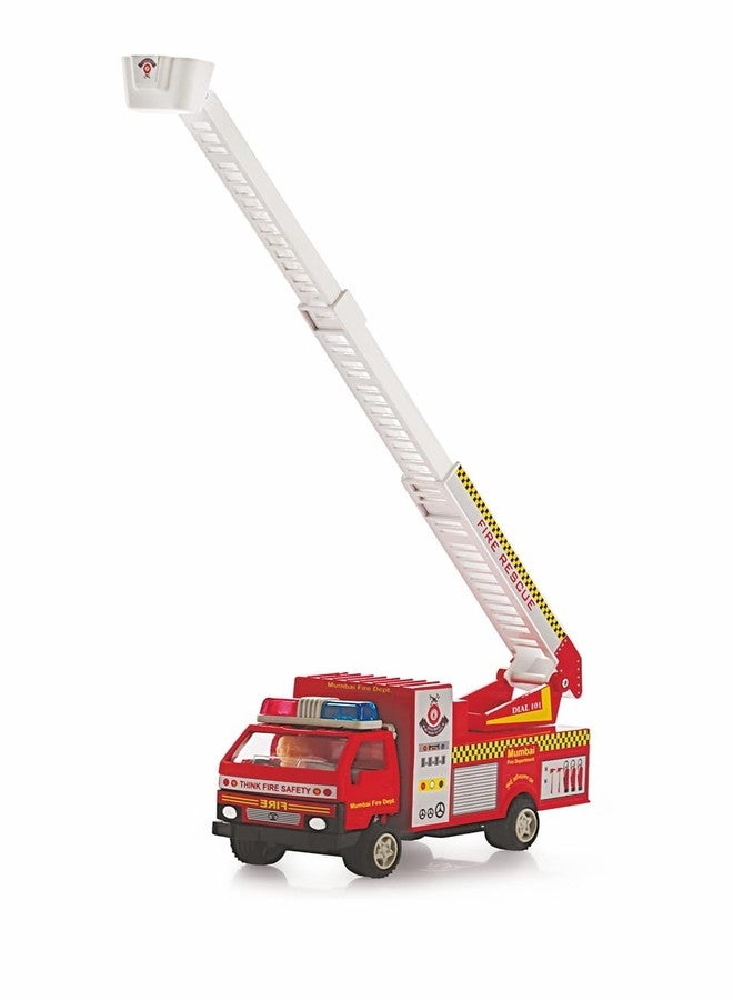 Toyscape Fire Brigade | Pull Back Fire Truck Toy For Kids 3+, Multicolor - Image 3
